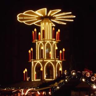 Auf dem Weihnachtsmarkt Weihnachtsrallye