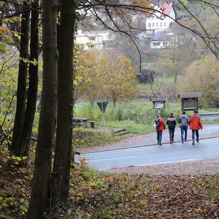 Weihnachtsfeier Geocaching zum Lokal