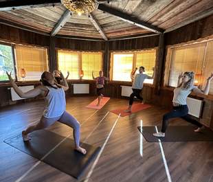 Yoga mit Vera, Yoga indoor, Yoga in den Bergen, Yoga Vinyasa Flow