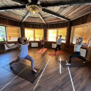 Yoga mit Vera, Yoga indoor, Yoga in den Bergen, Yoga Vinyasa Flow