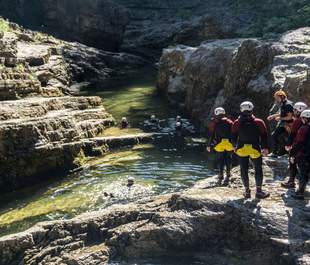 Canyoning Fun Tour Canyoning, Sommerevents, Outdoorevent, Wasseraktivät, Teambuilding, Teamgeist, Teamzusammenhalt