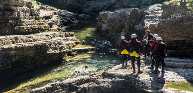 Canyoning, Sommerevents, Outdoorevent, Wasseraktivät, Teambuilding, Teamgeist, Teamzusammenhalt