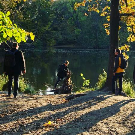 Geocaching+ im Treptower Park Berlin