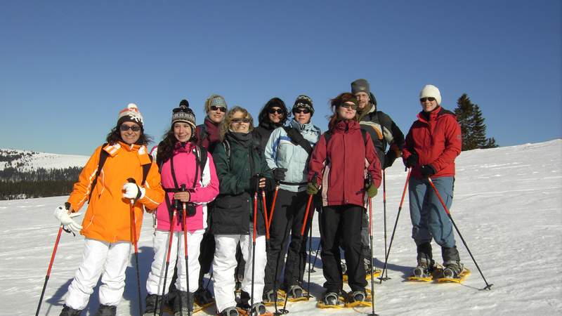 Schneeschuhwandern am Feldberg im Schwarzwald