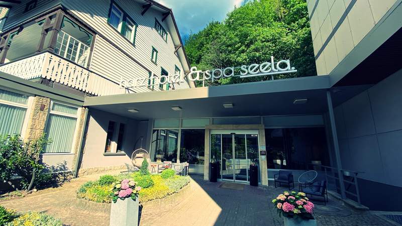 Eingang Hotel Seela