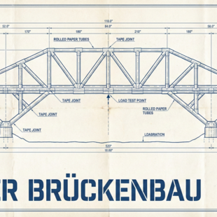 Papier-Brückenbau