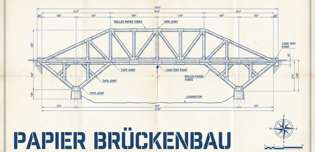 Papier-Brückenbau Papier-Brückenbau