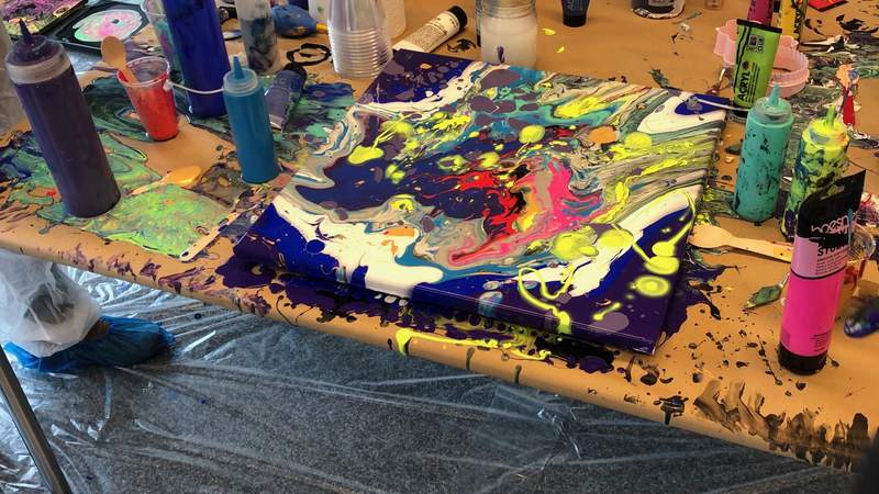 Fluid Art Workshop - Malen im Team