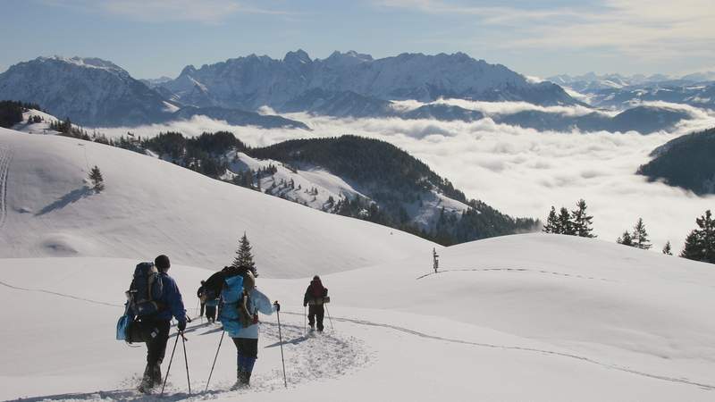 Schneeschuhtour auf der Alm