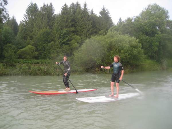 Stand Up Paddling auf Kocher und Jagst