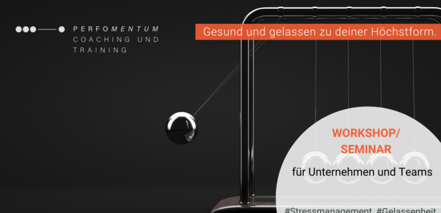 Banner Workshop Gesunde Stressbewältigung: Gelassen im Alltag