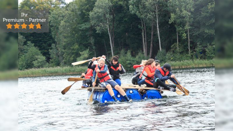 TeamEvent mit Floßbau