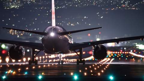 Airport by night
