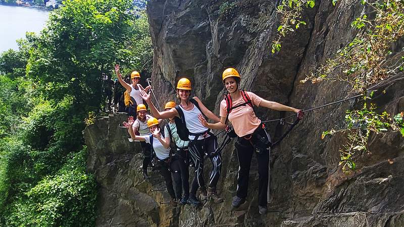 Klettersteig Schnupperkurs Boppard ErlebnisZeit