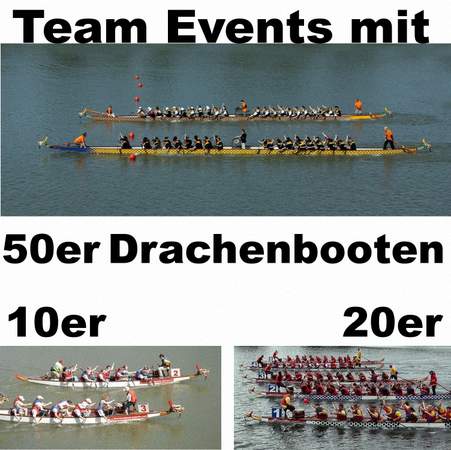 Events mit 10er, 20er und 50er Drachenbooten, drachenboot, dragon boat, event, drachenbootfahren, drachenbootrennen, rennen, fahren, paddeln