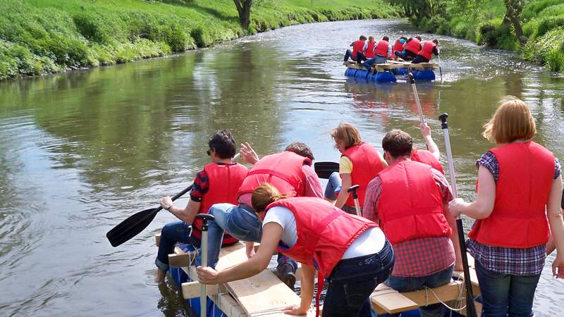 Flossfahren Frankfurt Teamausflug