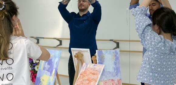 Yoga & Paint Firmenevent