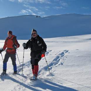 Schneeschuhwandern & Wein in Südtirol