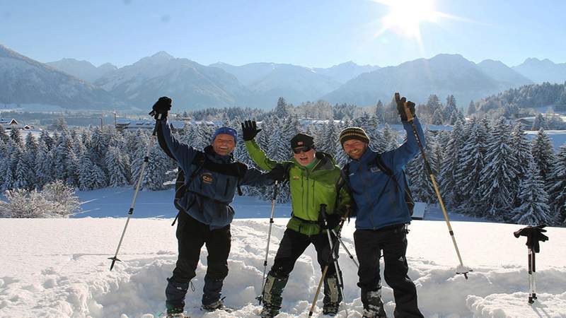 Schneeschuhwanderung im Allgäu