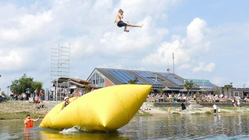 Blob, Blobbing, Wasserkatapult 1 Blob, Blobbing, Wasserkatapult am Fleesensee