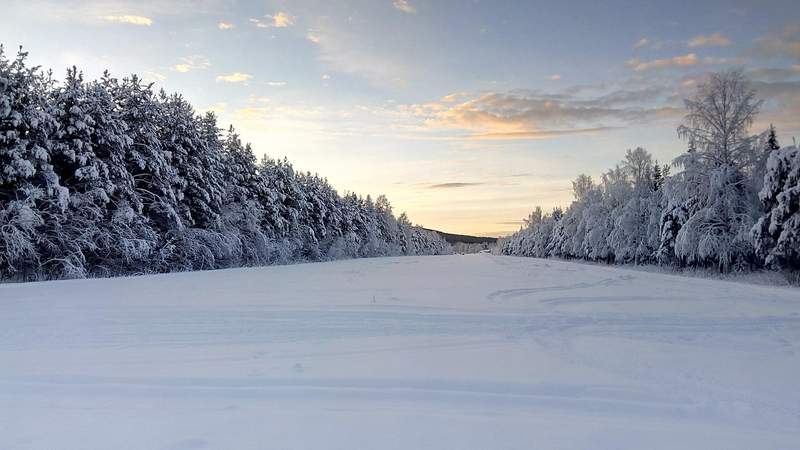 Mitternachtssonne in Lapland