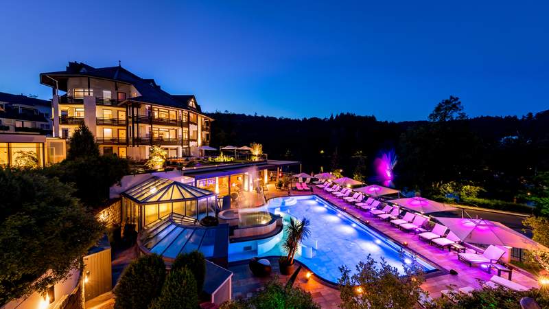 Außenpool Romantischer Winkel Nacht Hotel Romantischer Winkel
