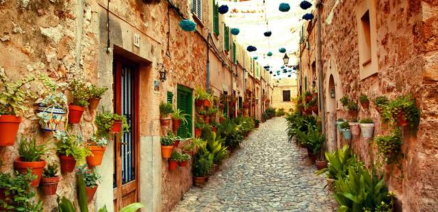 Strasse in Valldemossa