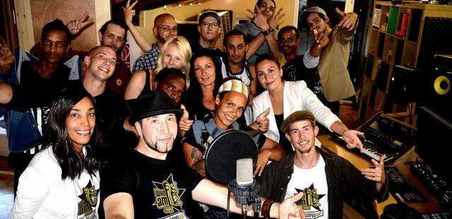 Team-Erlebnis im Musikstudio