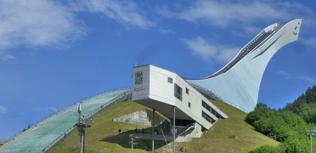 Führung auf die Olympia Skisprungschanze