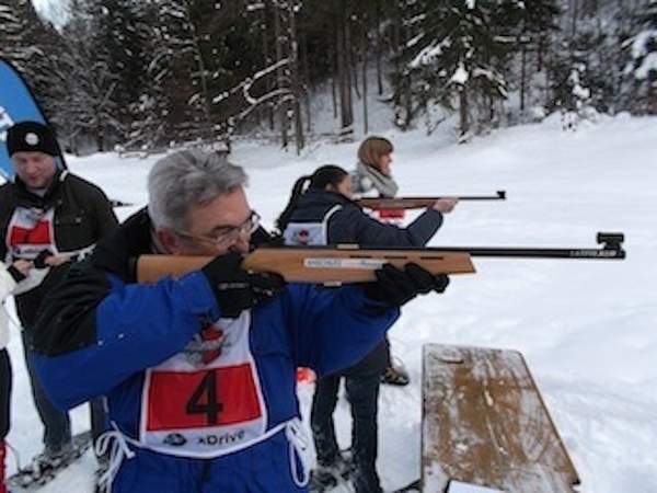 Teamevent im Schnee