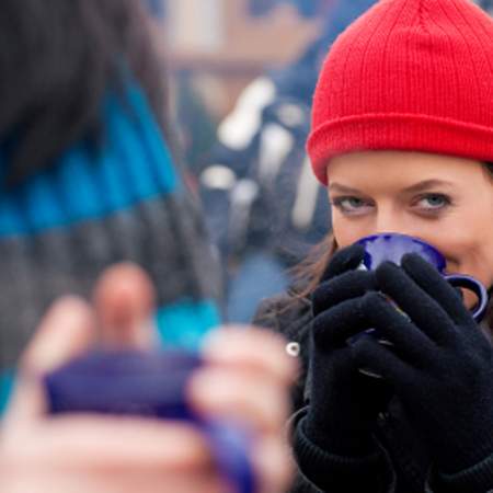 Weihnachtsfeier Glühwein Geocachen