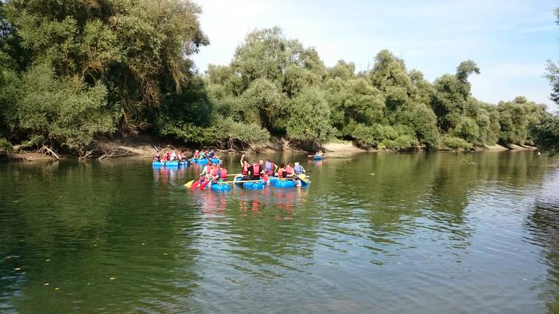 Firmenevent Floßfahrt