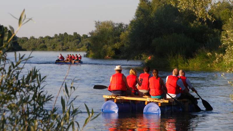 Flossfahren Betriebsausflug