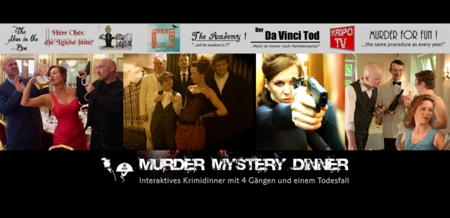 Murder Mystery Dinner all cases Krimidinner, Dinnerkrimi, Murder Mystery Dinner