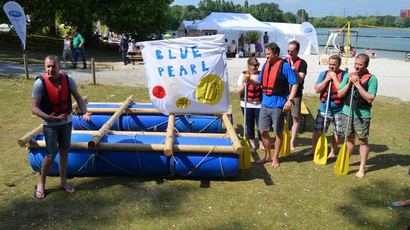 Floßbau Teambuidling