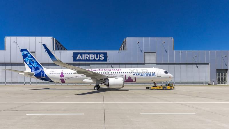 A321 XLR MSN11000 Rollout Let's visit Airbus 'Luft & Wasser"
