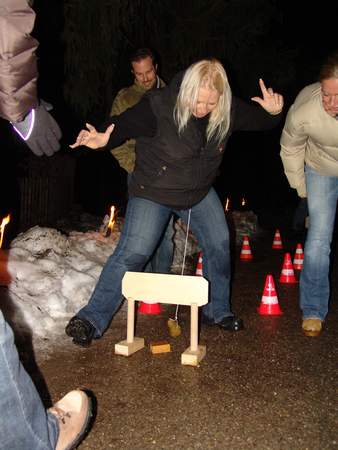 Weihnachtliche Hüttenolympiade im Allgäu