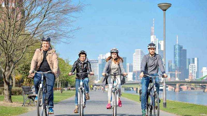 2,5h Stadtführung in Frankfurt mit Rad/E-Bike