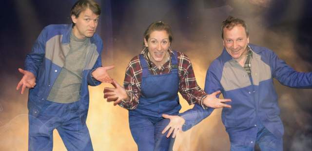 Das 3-köpfige Team von Best of Safety präsentiert in Blaumännern die Health & Safety Spotlights!