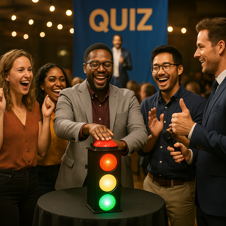 QUIZDINNER, QUIZZEN, DINGSDA, BUZZERN, BATTLE