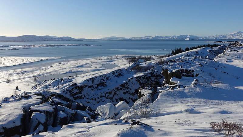 Winter im Thingvellir-Nationalpark