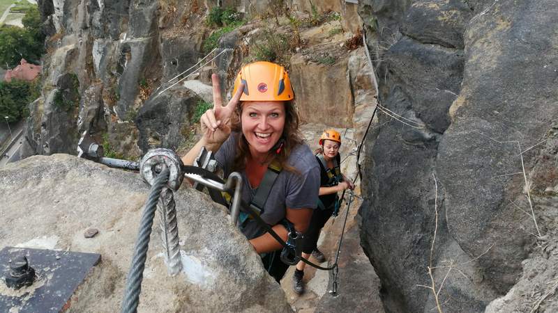 Klettersteig, Via Ferrata, Klettern, Adrenalin, Abseilen