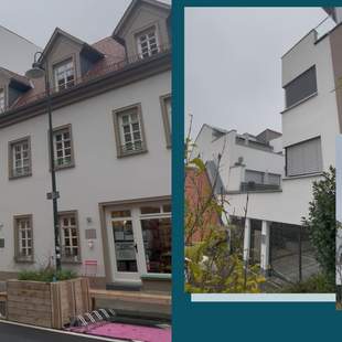 Collage Architektur und Gebäude in Wiesbaden, Nerostraße