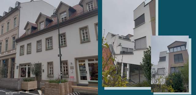 Collage Architektur und Gebäude in Wiesbaden, Nerostraße