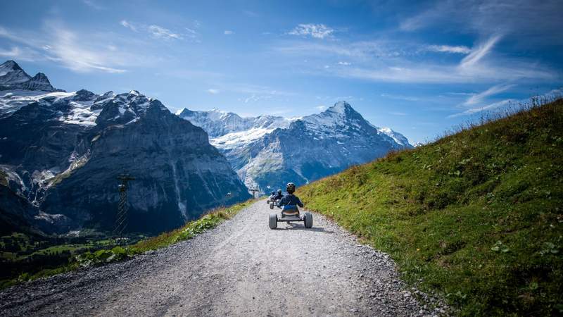 Mountain Cart, Cart Rennen, Cart Fahren, Berge, Rodeln, Sommerrodeln