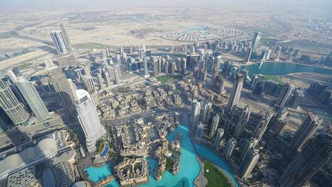 Blick vom Burj Khalifa Incentive-Reise Dubai