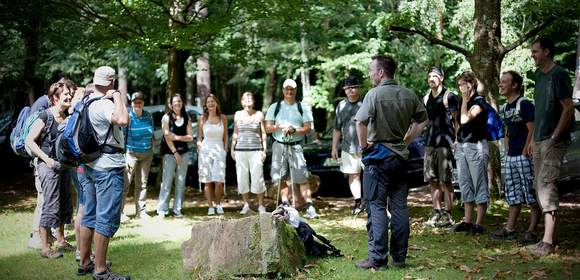 Start des Teambuildings Geocaching mit der begrüßung