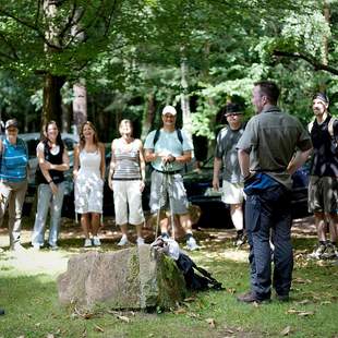 Start des Teambuildings Geocaching mit der begrüßung