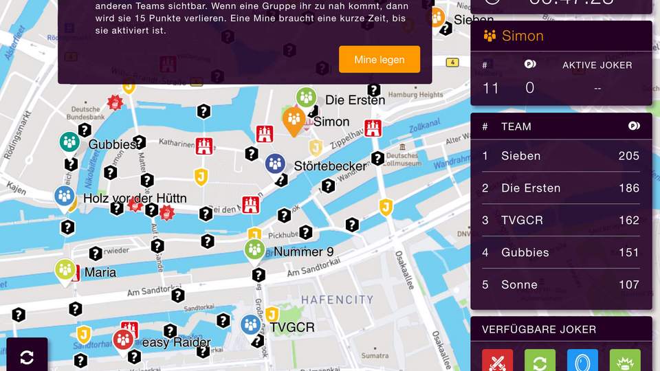 Screenshot iPad Rally Hamburg Screenshot iPad Rally Hamburg