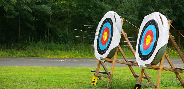 Bogenschießen als Team Event im Rheinland